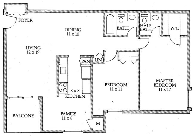 Floor Plan - 3326 Woodburn Village Dr Unit 24