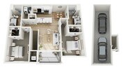 Floor Plan 2F | Seasons at Elgin | Apartments in Elgin, IL