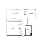 B1A | 2 bed 1 bath | 924 sq. ft.
