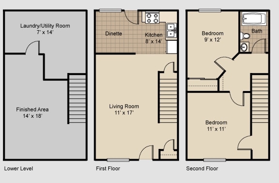 2BR/1BA - 2 Bed 1 Bath Classic