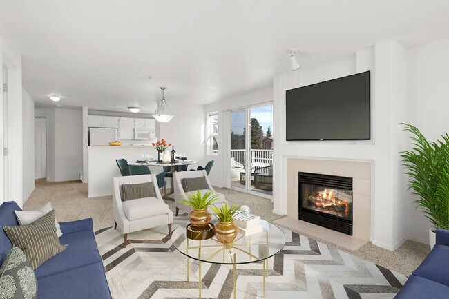 Sala de estar y comedor de abedul - North Ridge