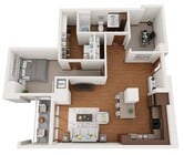Floor Plan A1 | Domain | Apartments in Madison, WI