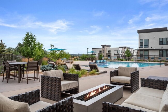 The fire pit keeps the patio in use once the evenings turn cooler.