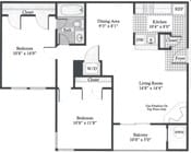 2BR/1BA