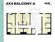4x4 Balcony A