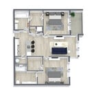Sycamore — two beds, two baths, and up to 1,020 sq ft.