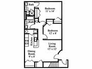 Two Bedroom Two Bath Enclosed