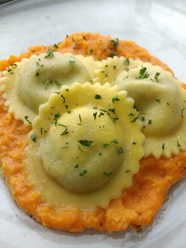 Homemade Ravioli in a Creamy Butter Sauce