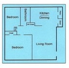 2BR/1BA