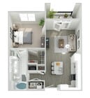 A1A floor plan The Peak at Nichols Plaza