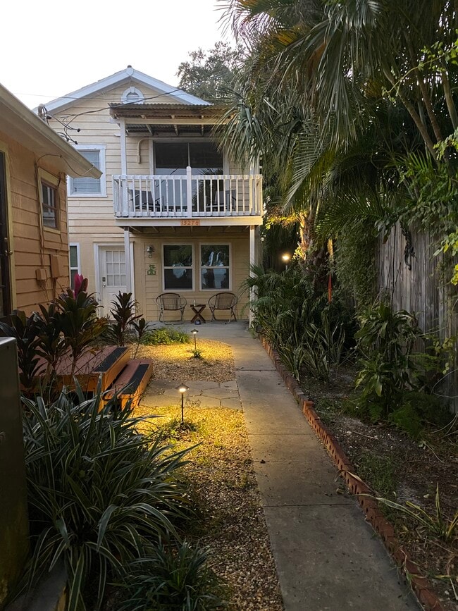 entry walk in evening