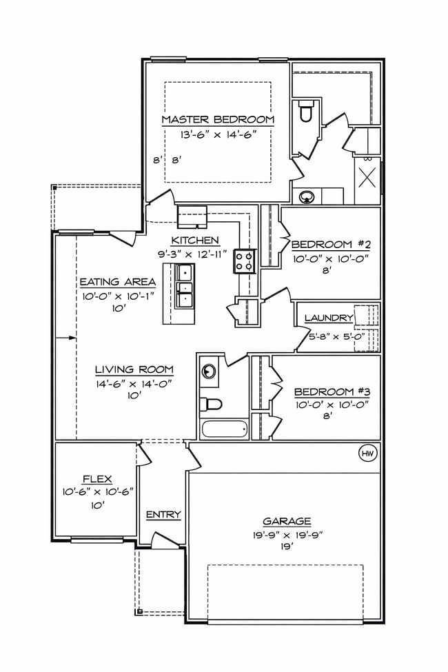 Photo - 3 Bedroom 2 bath and flex room and 2 car garage