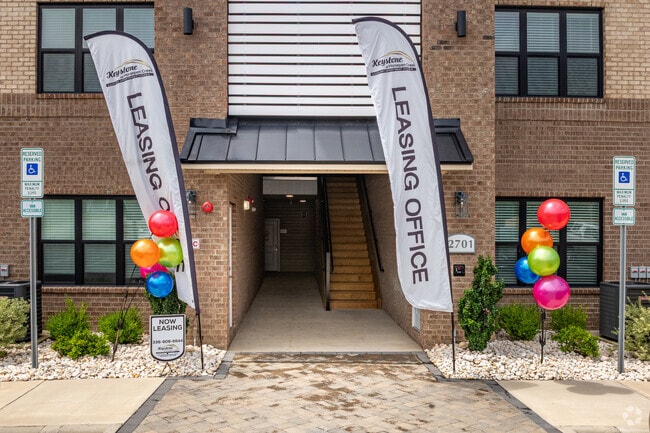 Leasing Office - Stop by today to learn about our free rent options! - Keystone at Horse Pen Creek