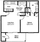 1BR/1BA
