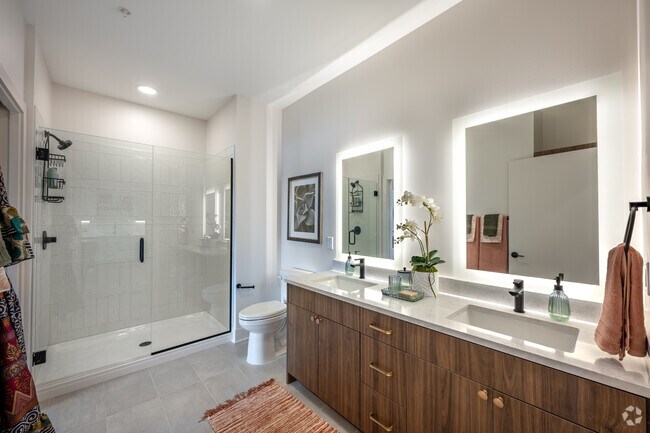 Model - 1BR, 1BA - 827SF - Bathroom