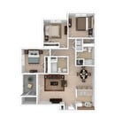 The Lexington - 3 Bed, 2 Bath, 1280 sq. ft.
