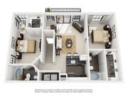 2 Bedroom | 2 Bath | 1013 SF | Attached Garage