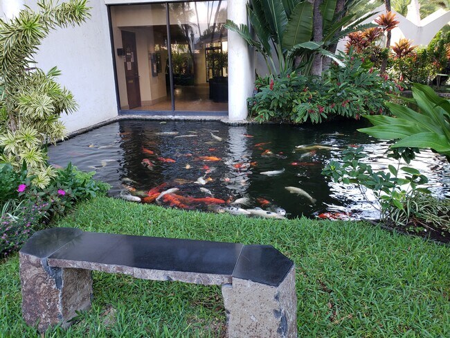 Relaxing Koi ponds with benches throughout gardens - 300 Wai Nani Way Unit KT 1020