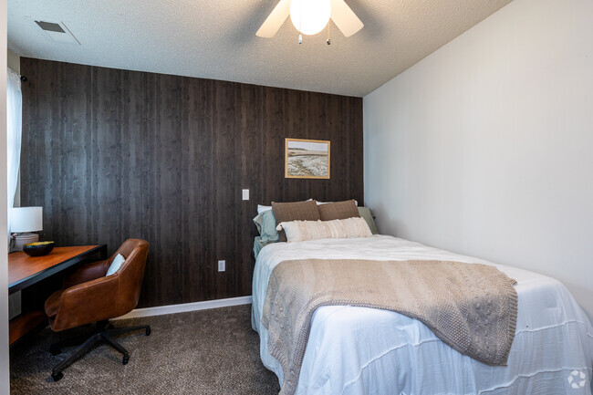 4BR, 2BA - 1,200SF - 1st Bedroom