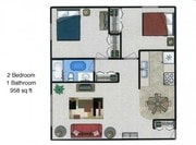 2HAB/1BA