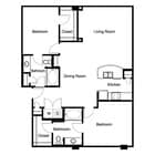 Gallery At Turtle Creek - B2E - 2 Beds - 2 Baths - 1194 Sq. ft.
