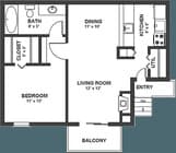 A1 - 706 Sq. Ft.