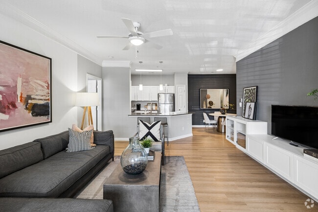 The Southend W/Solarium 2BR, 2BA - 1,216 - Living Room - The Sagewood