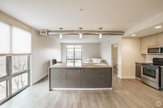 1BR, 1BA - 750SF - Dining Area and Kitchen