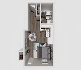 Studio/1 Bath
