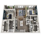 B1 floor plan Anderson Flats