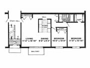 2BR/1BA