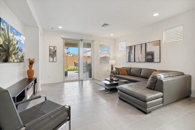 Living Room with Smart TV and showingentrance to back yard - 9014 W Oregon Ave