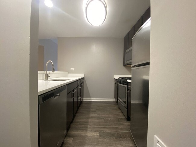 Galley style kitchen - 1732 North Halsted