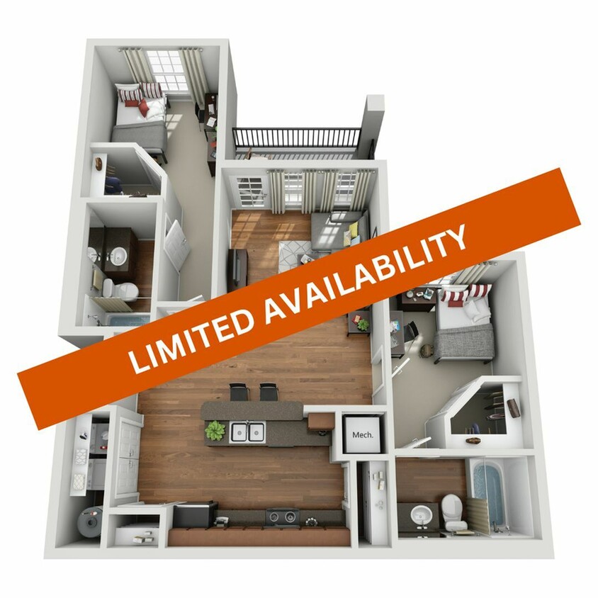 2 Bedroom 2 Bathroom Tech - 2BR/2BA - Tech