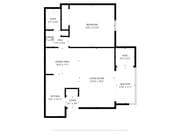 One Bedroom One Bath Floorplan