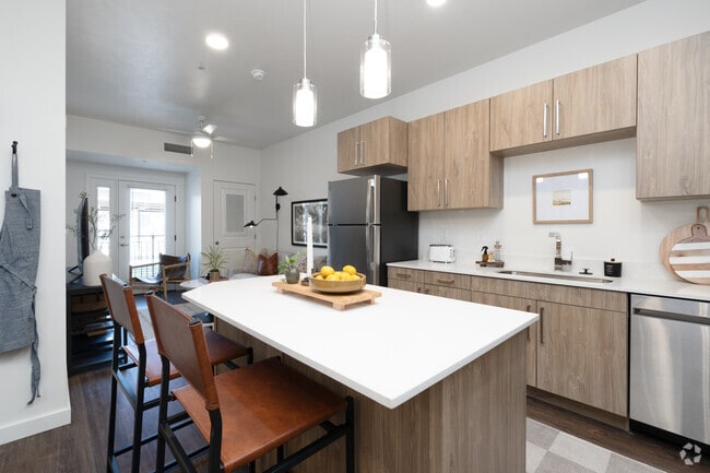 Kitchen | 1 Bed, 1 Bath Example Unit - 750-Square-Foot Apartment