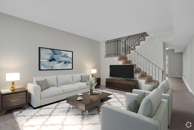 Living Room - Appletree Townhomes 2328 Campbellton Rd SW