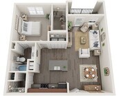 The Clemens - One Bedroom 794 sqft with Patio or Balcony