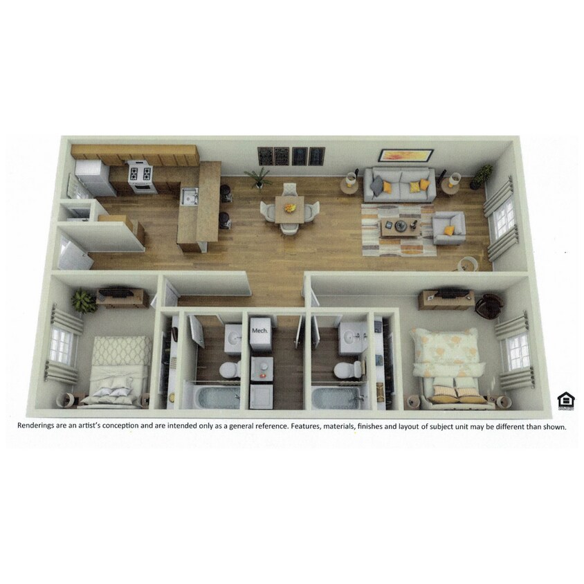 Floor Plan- 2x2-01.jpg - 2 bed / 2 bath Flat 1,000 sq ft
