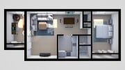 One bedroom with den
