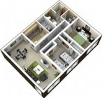 2BR/1.5BA