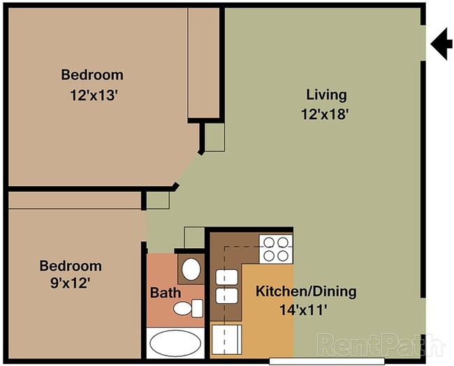 910 SqFt 2 Bedroom Apartment - 910 SqFt 2 Bedroom Apartment Unidad 79-B