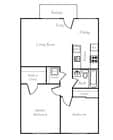 2BR/1BA