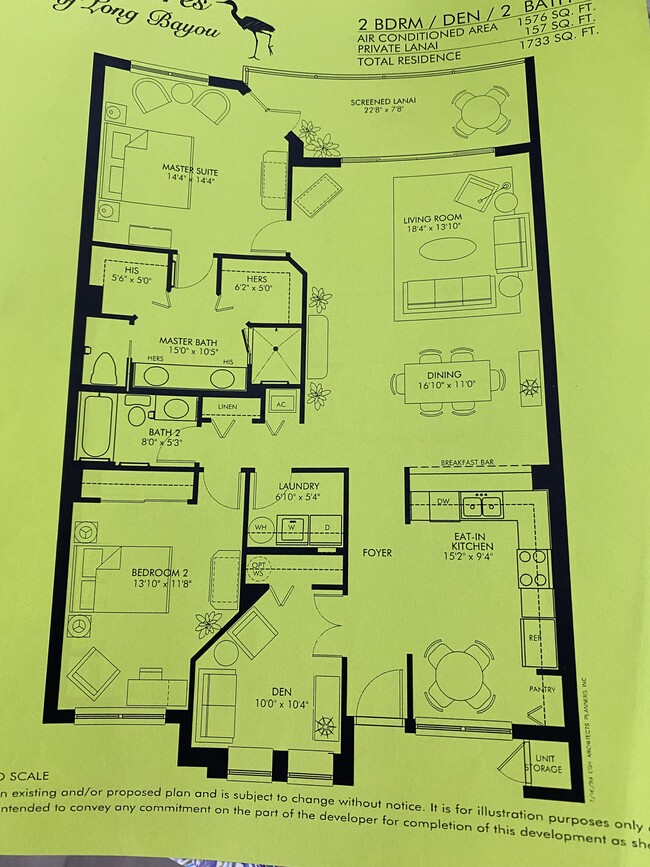 Floor Plan - 6551 Shoreline Dr Unidad 6104