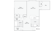 Reed | 1-Bedroom Floorplan