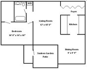 1 Bedroom Garden F