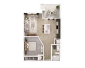 S1_Studio_1Bath_650 Sq Ft