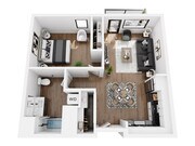 1.B floor plan Hudson West