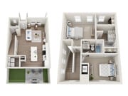 Baldwin floor plan Abrazo at Rice Hope