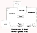2BR/2BA